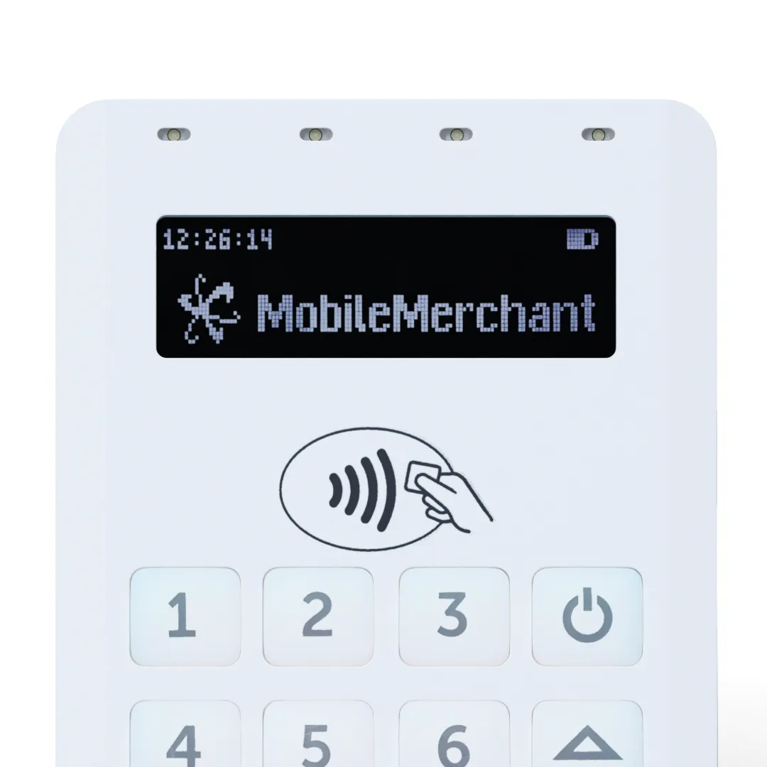 Elavon Mobile close up of screen