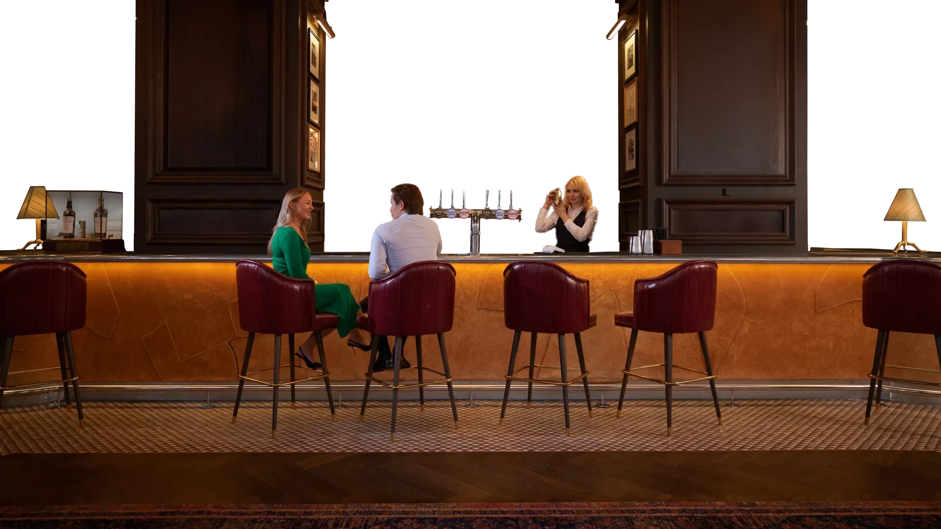 Parallax middle layer