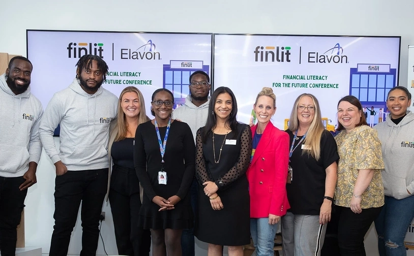 Finlit charity and Elavon teams